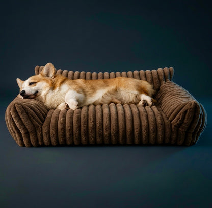 The Snoozie! Washable Fluffy Orthopedic Soft Dog Bed