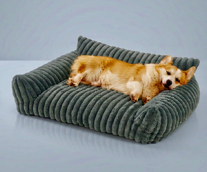 The Snoozie! Washable Fluffy Orthopedic Soft Dog Bed